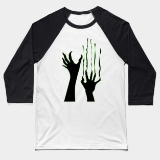 Zombie hands Silhouette. Halloween Party decoration Baseball T-Shirt